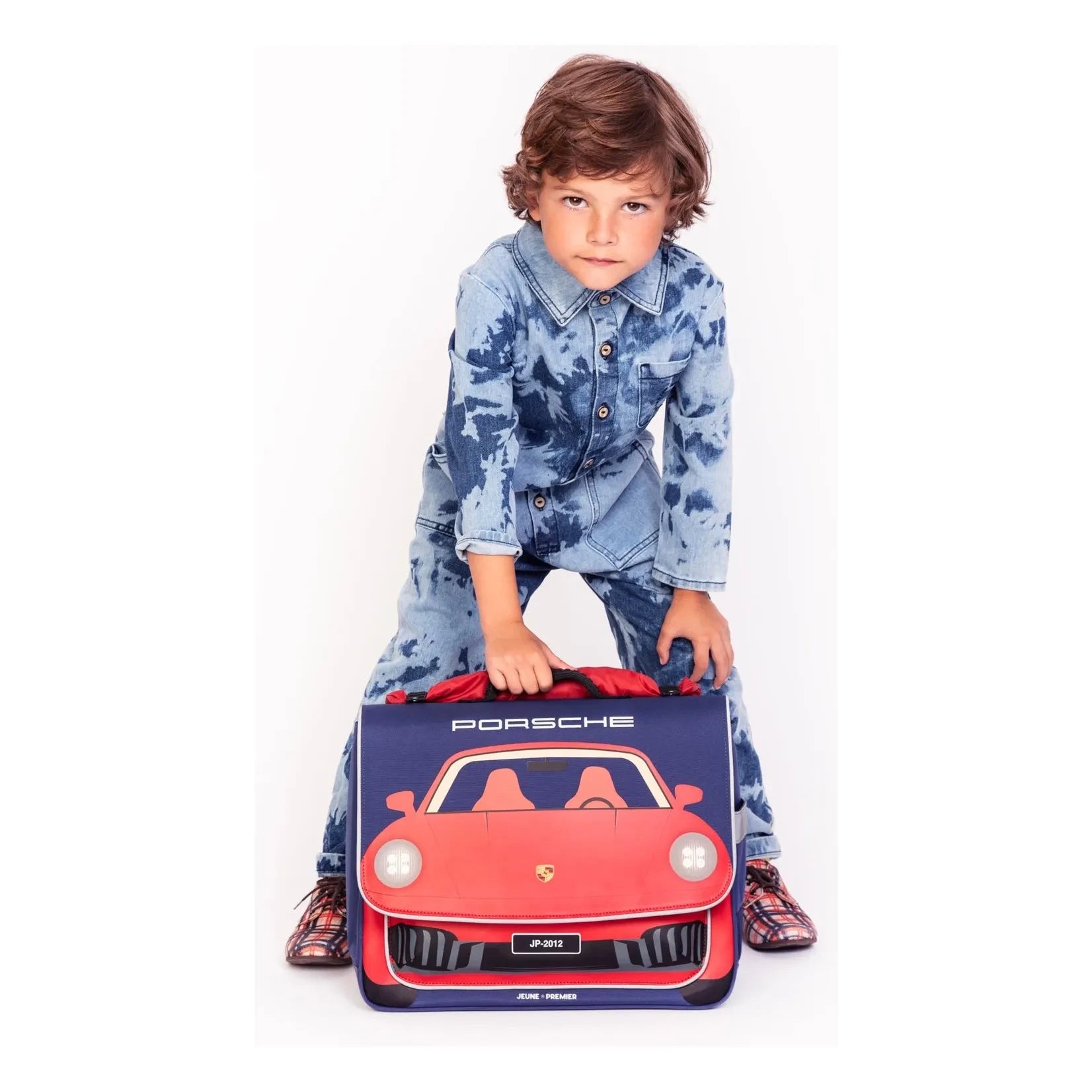Jeune Premier - Midi satchel Porshe | Navy blue
