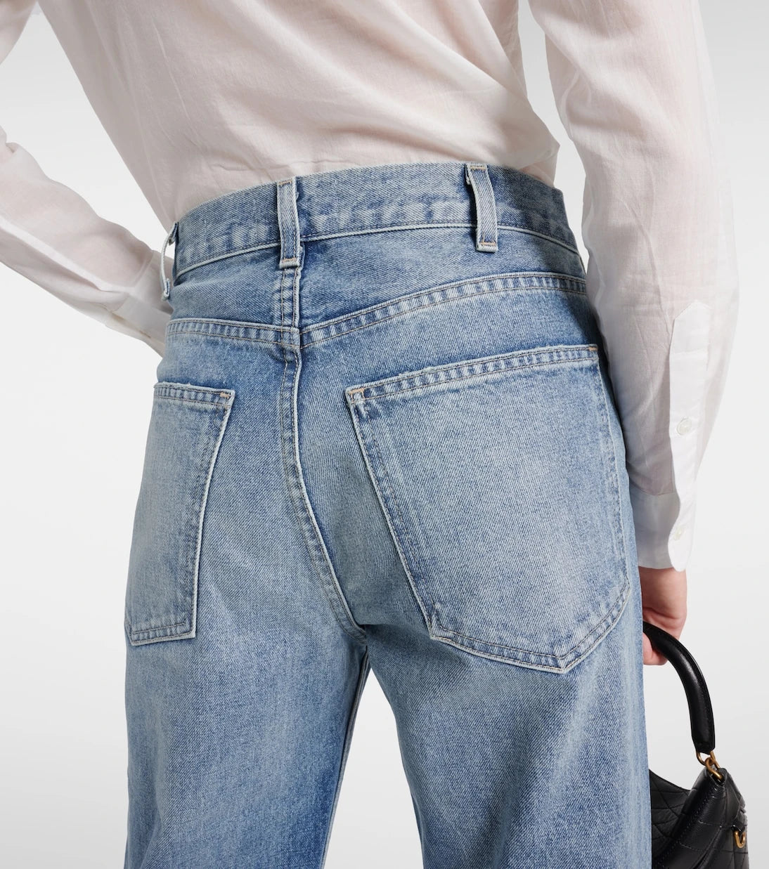 Nili Lotan - Mitchell low-rise wide-leg jeans