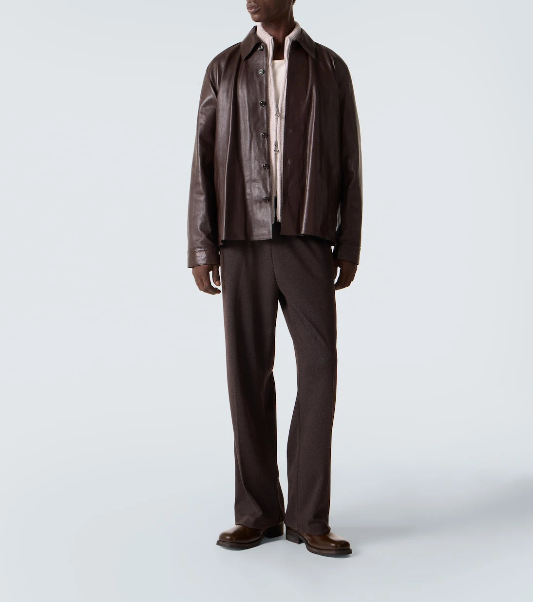 Our Legacy - Welding leather overshirt