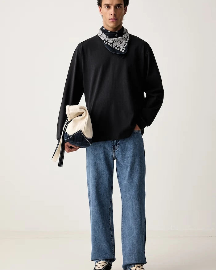 Levi's erkek uzun kollu pamuklu elastanlı LS WORKWEAR bluz