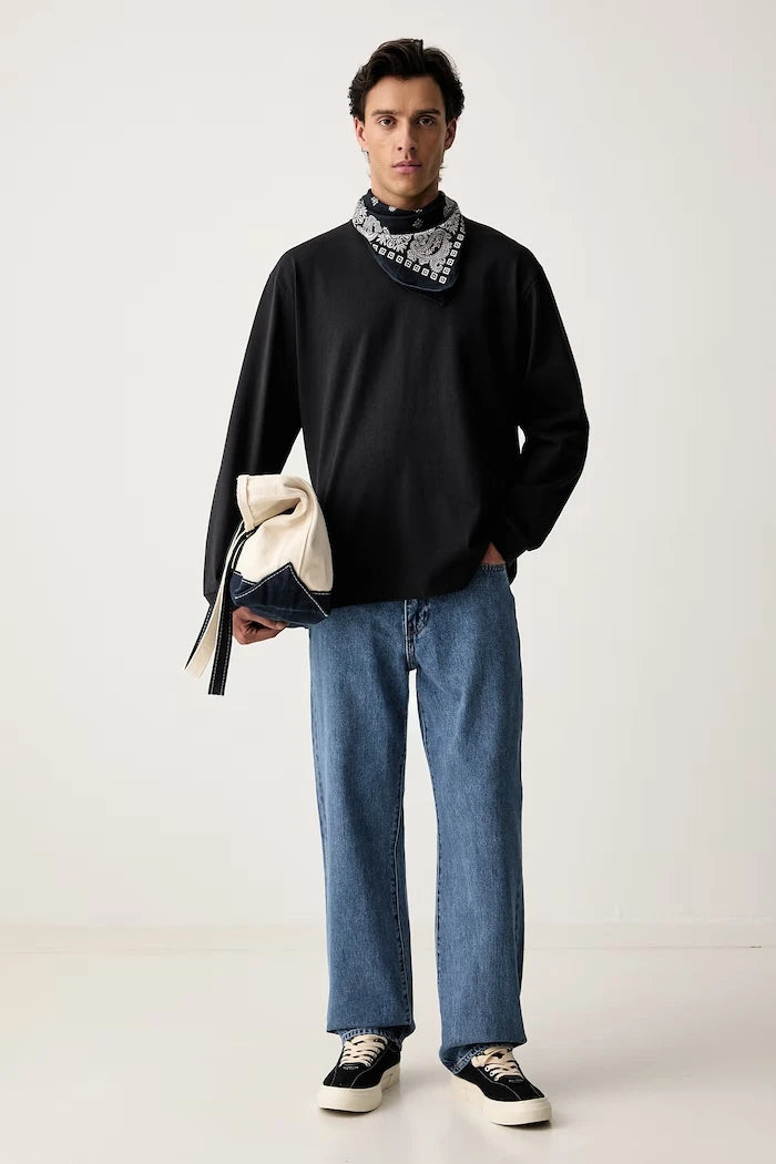 Levi's erkek uzun kollu pamuklu elastanlı LS WORKWEAR bluz