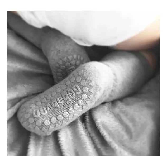 GOBABYGO - Non-Slip Cotton Socks | Grey