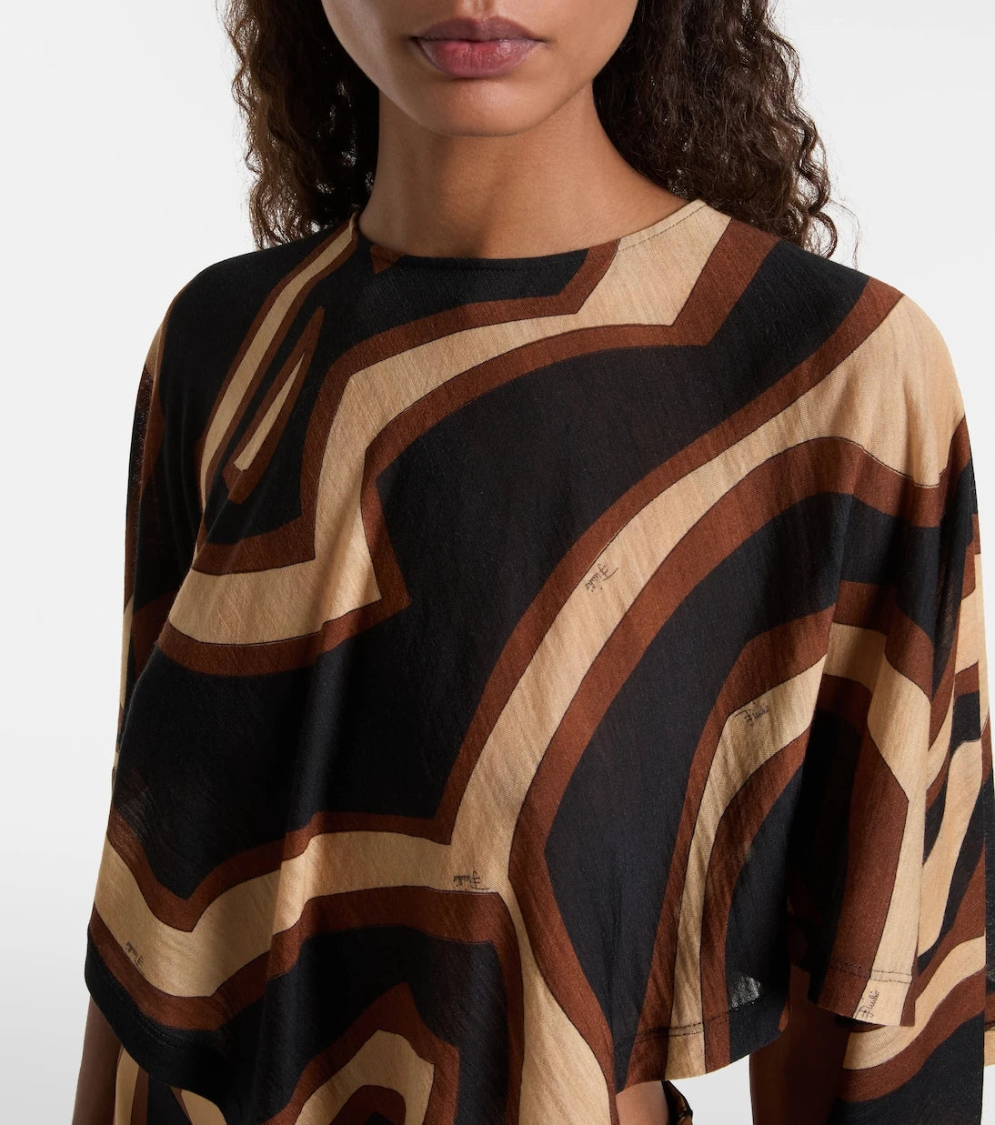 Pucci - Labirinto wool-blend blouse