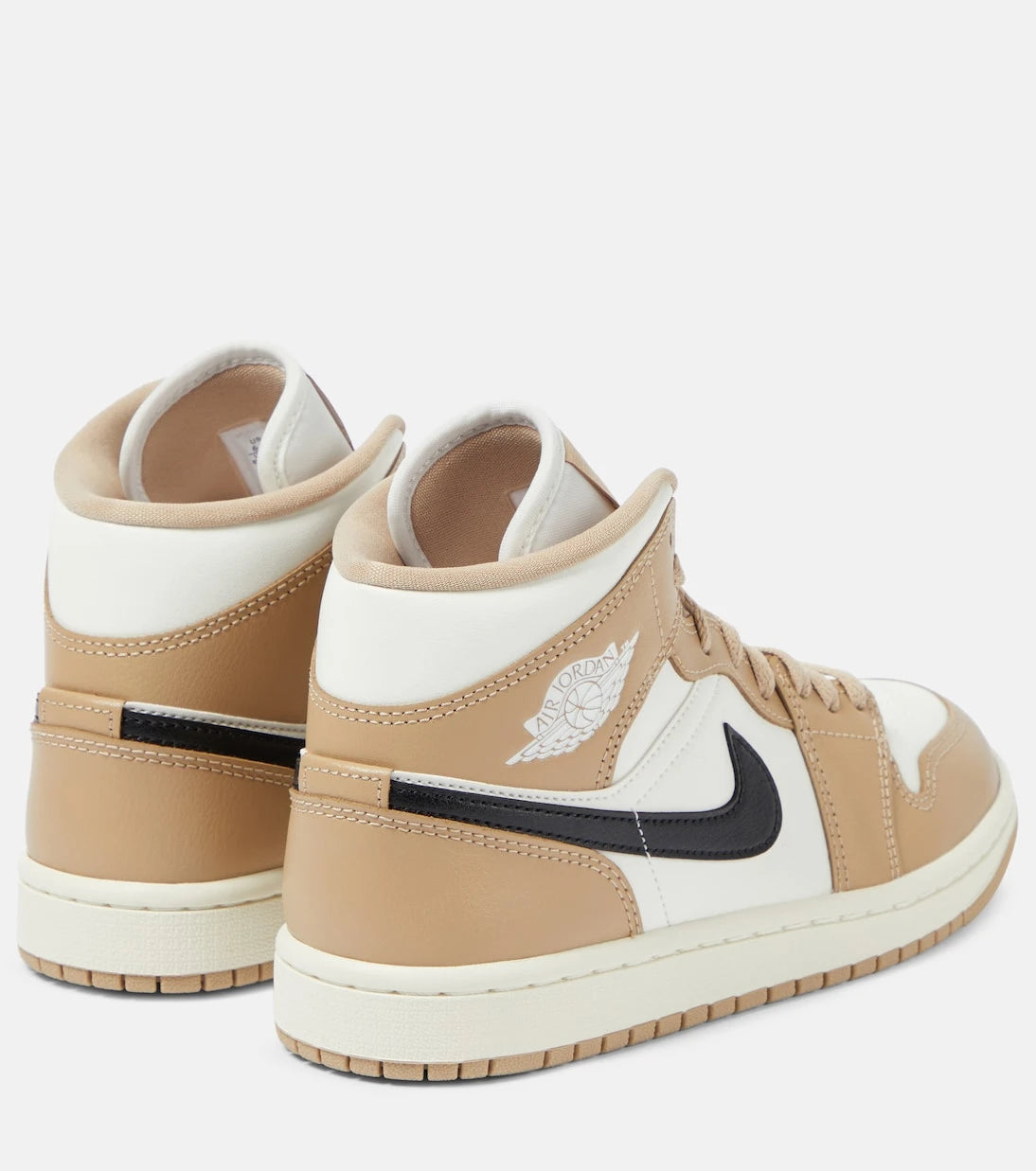 Nike - Jordan 1 Mid deri spor ayakkabı