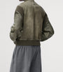 LOEWE Green Nappa Leather Bomber Jacket