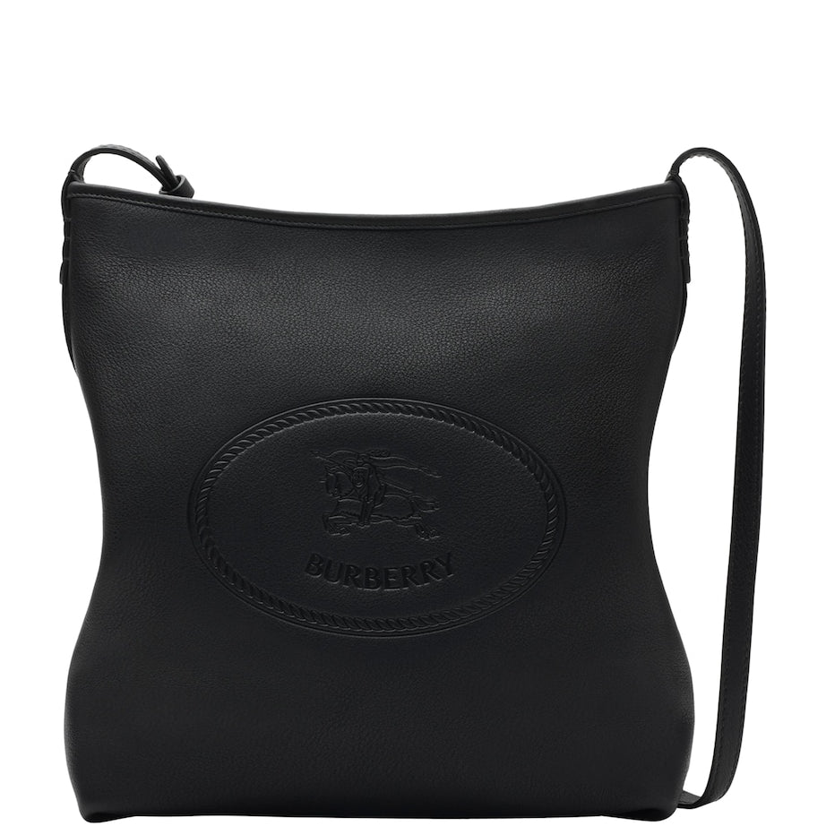 Burberry Black Small Leather Highlands Shoulder Bag