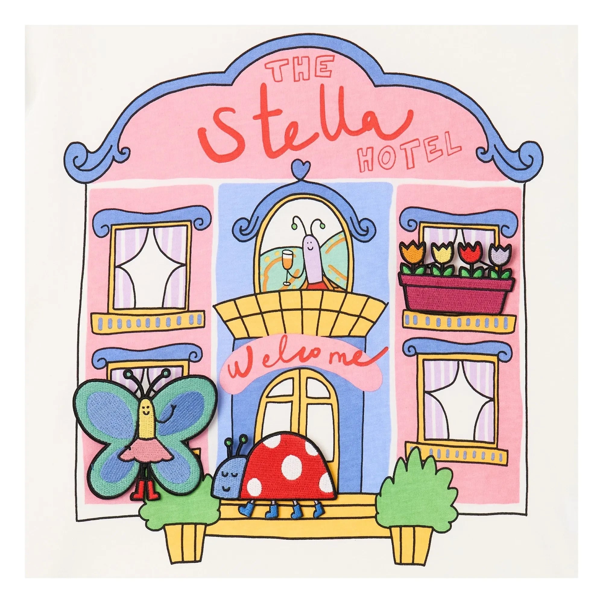 Stella McCartney Kids - T-shirt Patches Organic cotton | Ivory