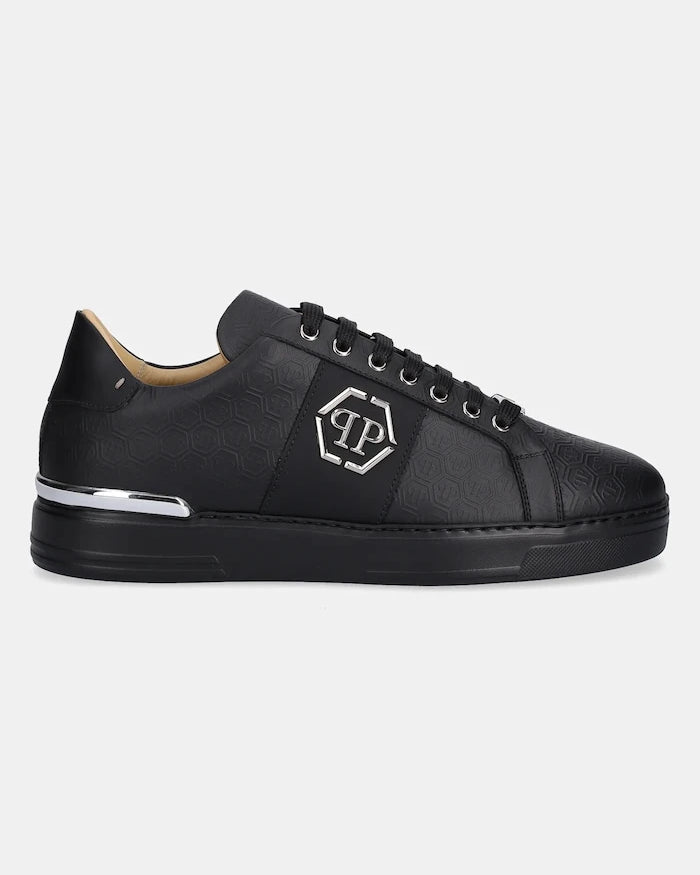 Philipp Plein Lo-Top Monogram Deri Spor Ayakkabı