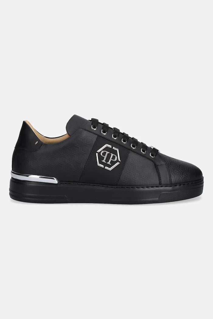 Philipp Plein Lo-Top Monogram Deri Spor Ayakkabı