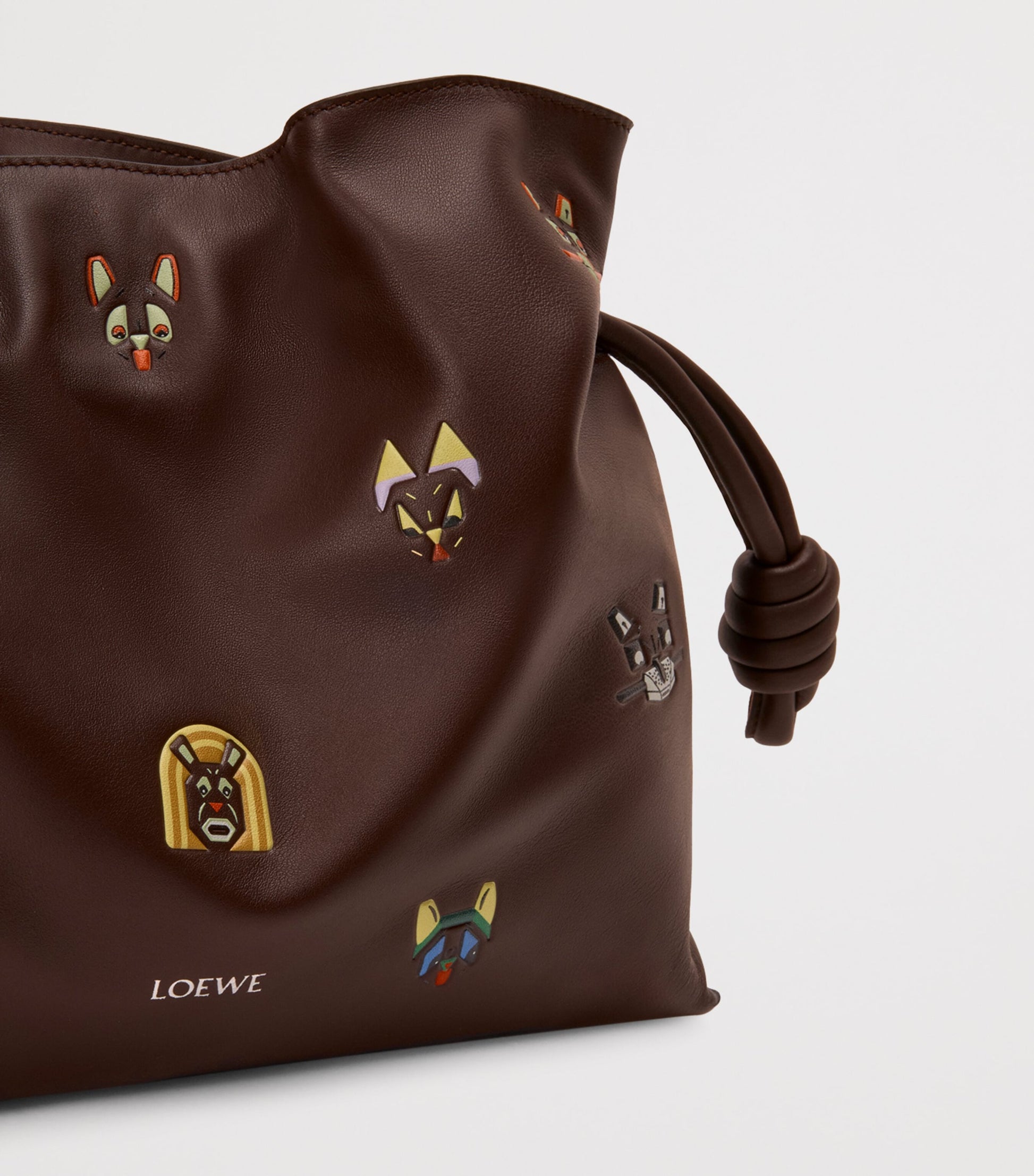 LOEWE x Louis Wain Medium Leather Flamenco Shoulder Bag