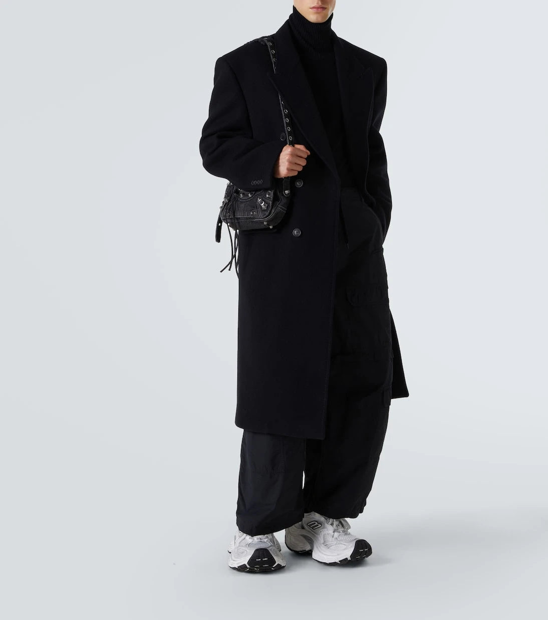 Balenciaga - Le Cagole XS denim shoulder bag