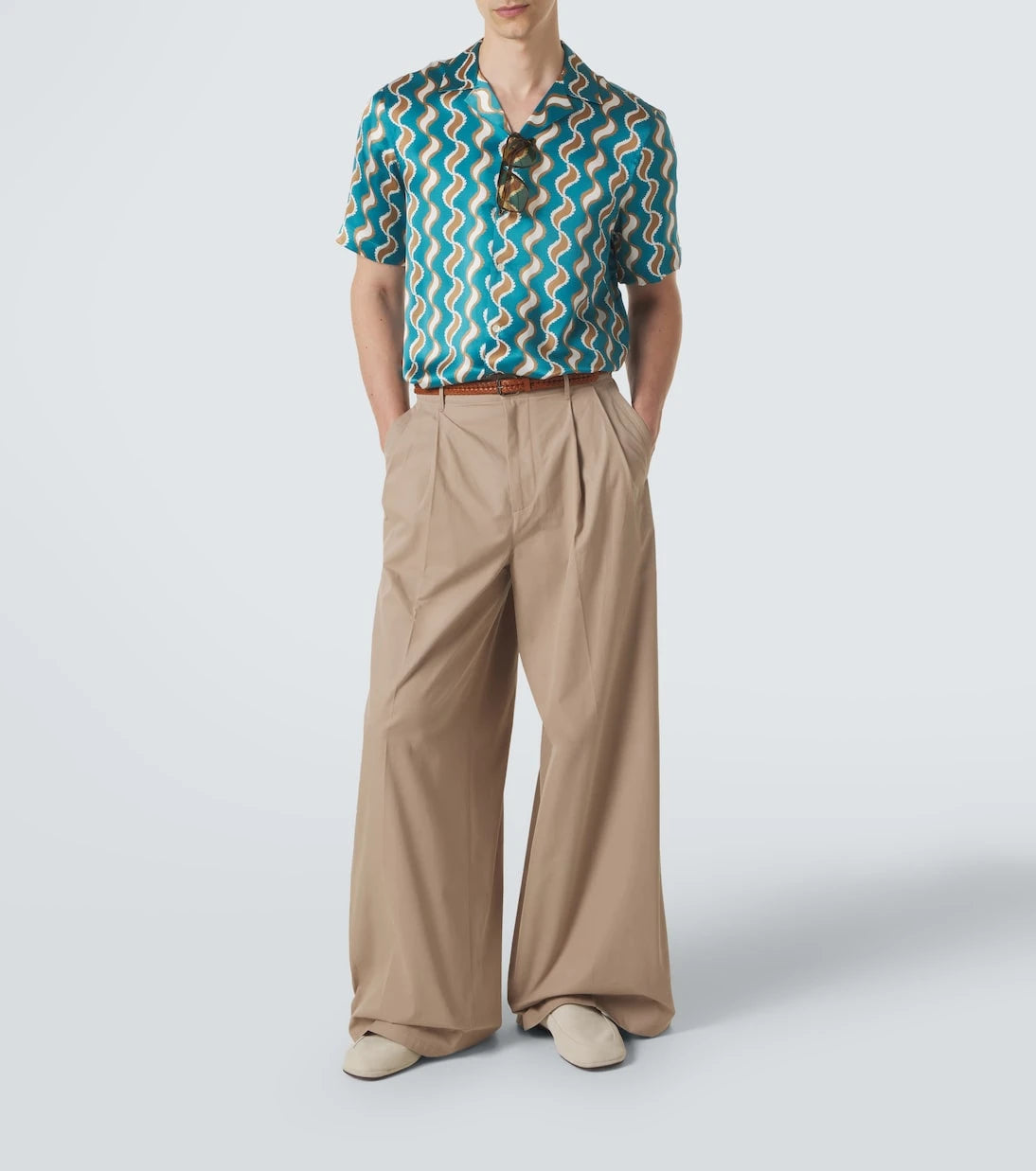 Frescobol Carioca - Roberto printed silk shirt