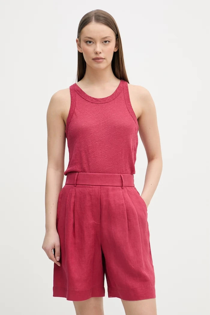 United Colors of Benetton топ дамски от лен