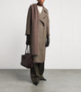 Johnstons Of Elgin Brown Wool The Great Coat