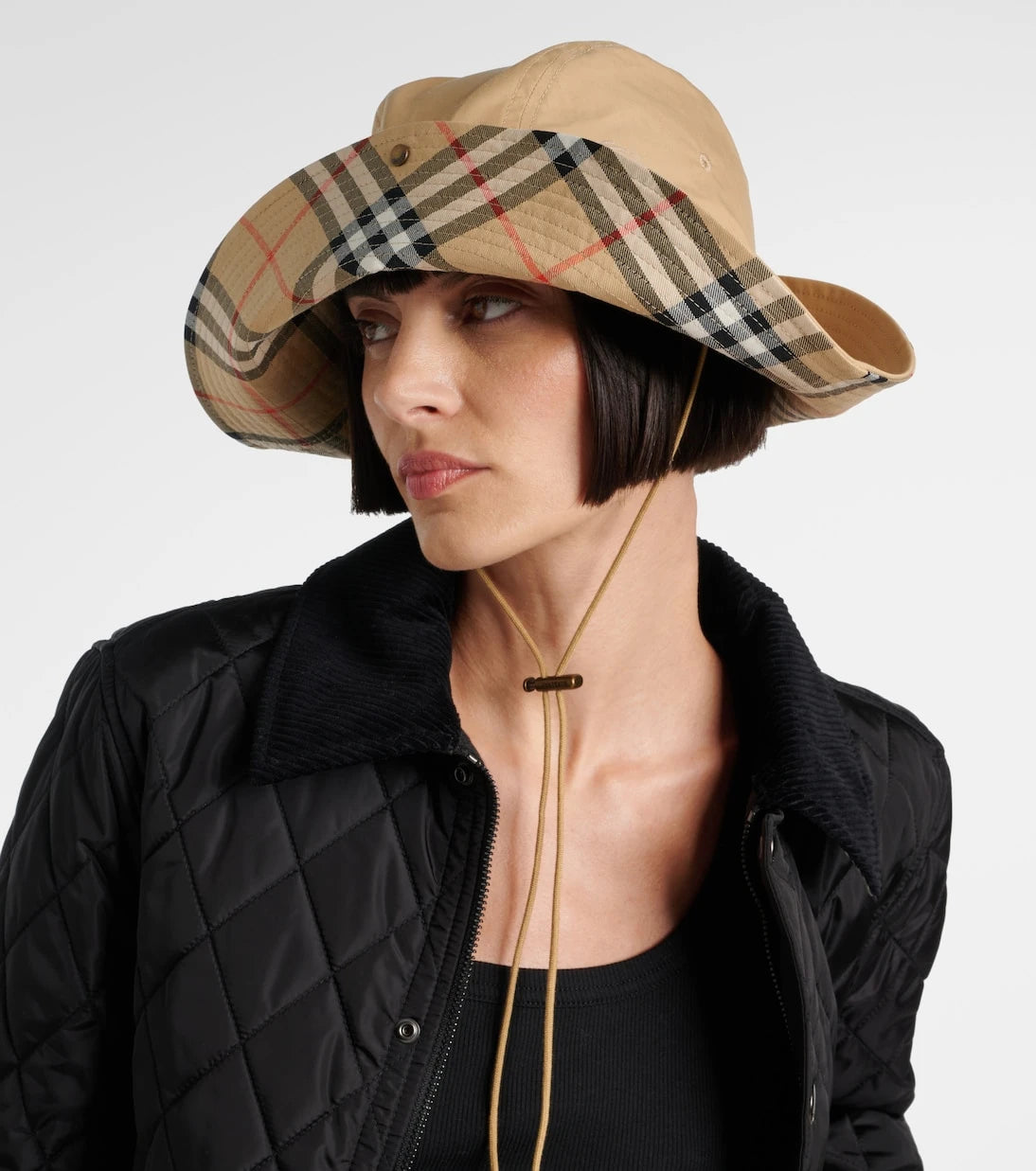 Burberry - Burberry Check gabardine hat