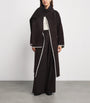 Maje Brown Wool-Blend Wrap Coat