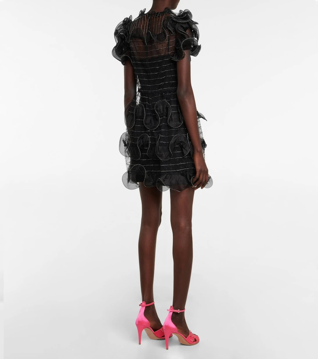 REDValentino - Point d'esprit tulle minidress