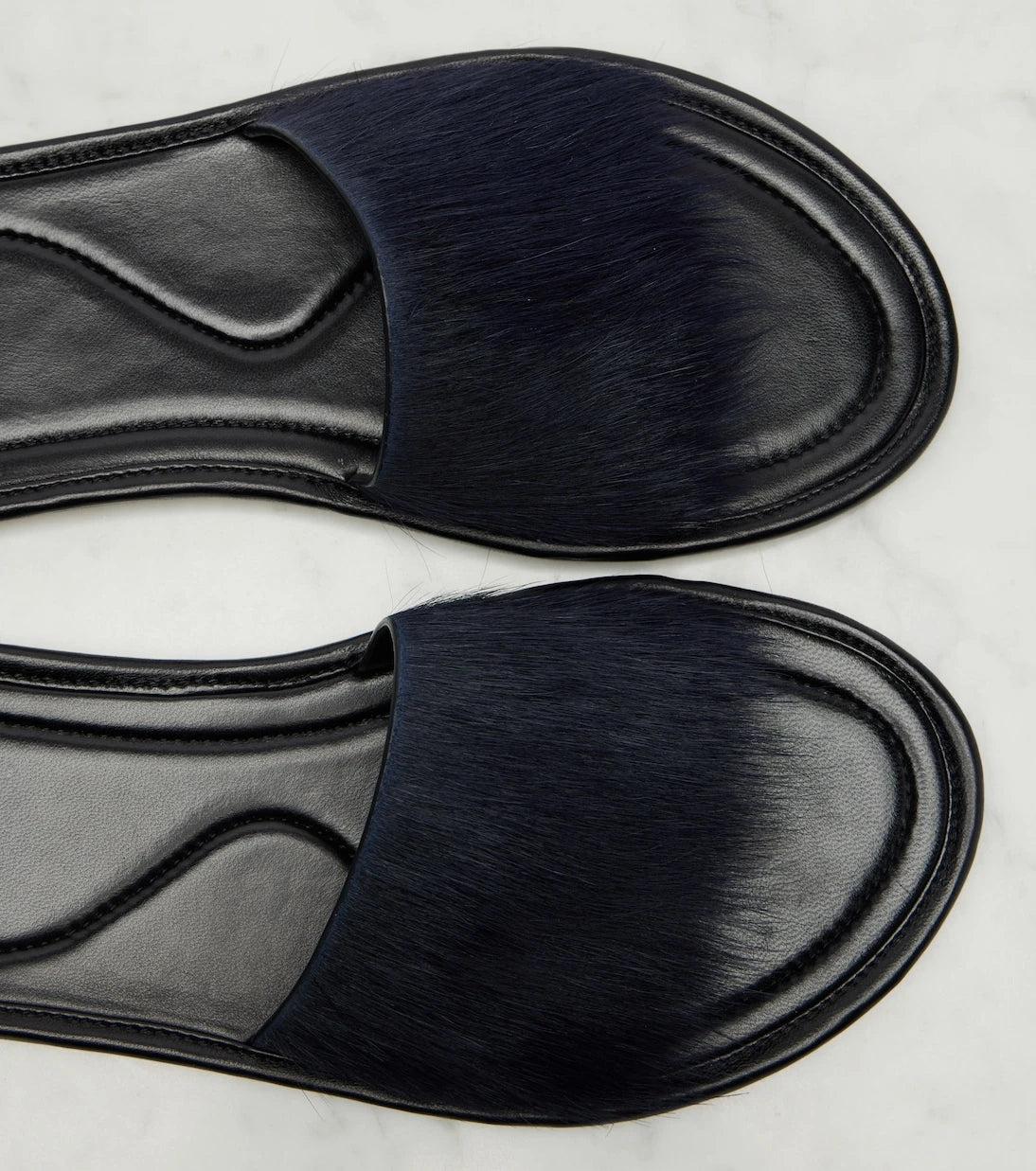 The Row - Malick calf hair slides