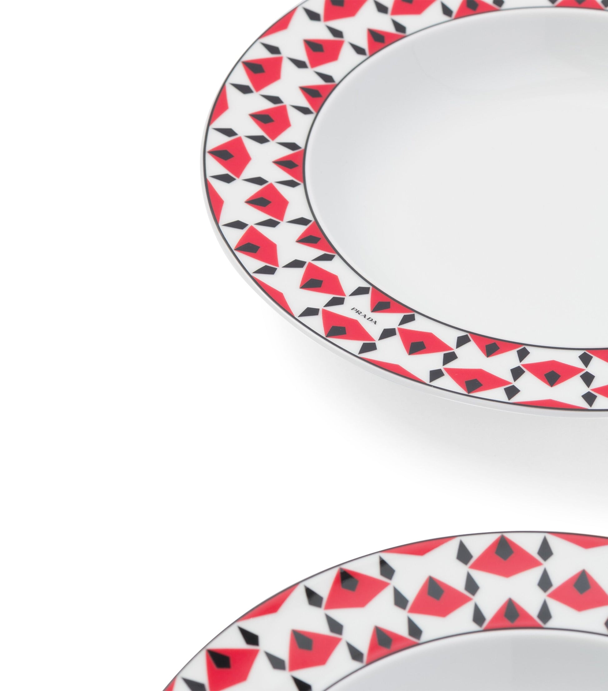 Set of 2 Porcelain Vienna Soup Plates (22cm)