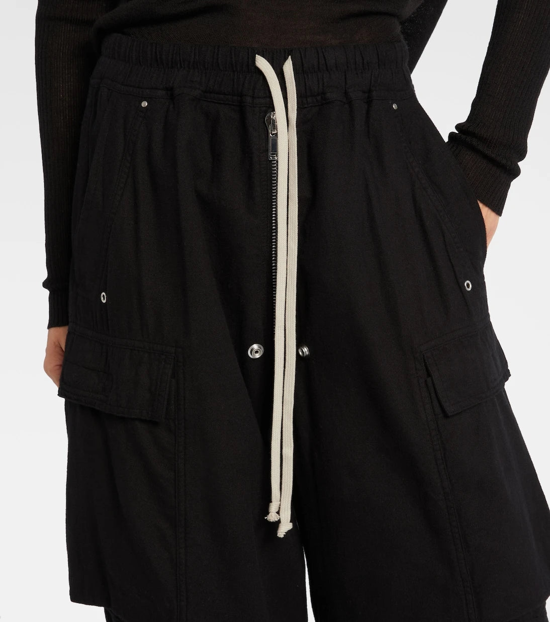 Rick Owens - Jumbo Belas high-rise cotton cargo pants