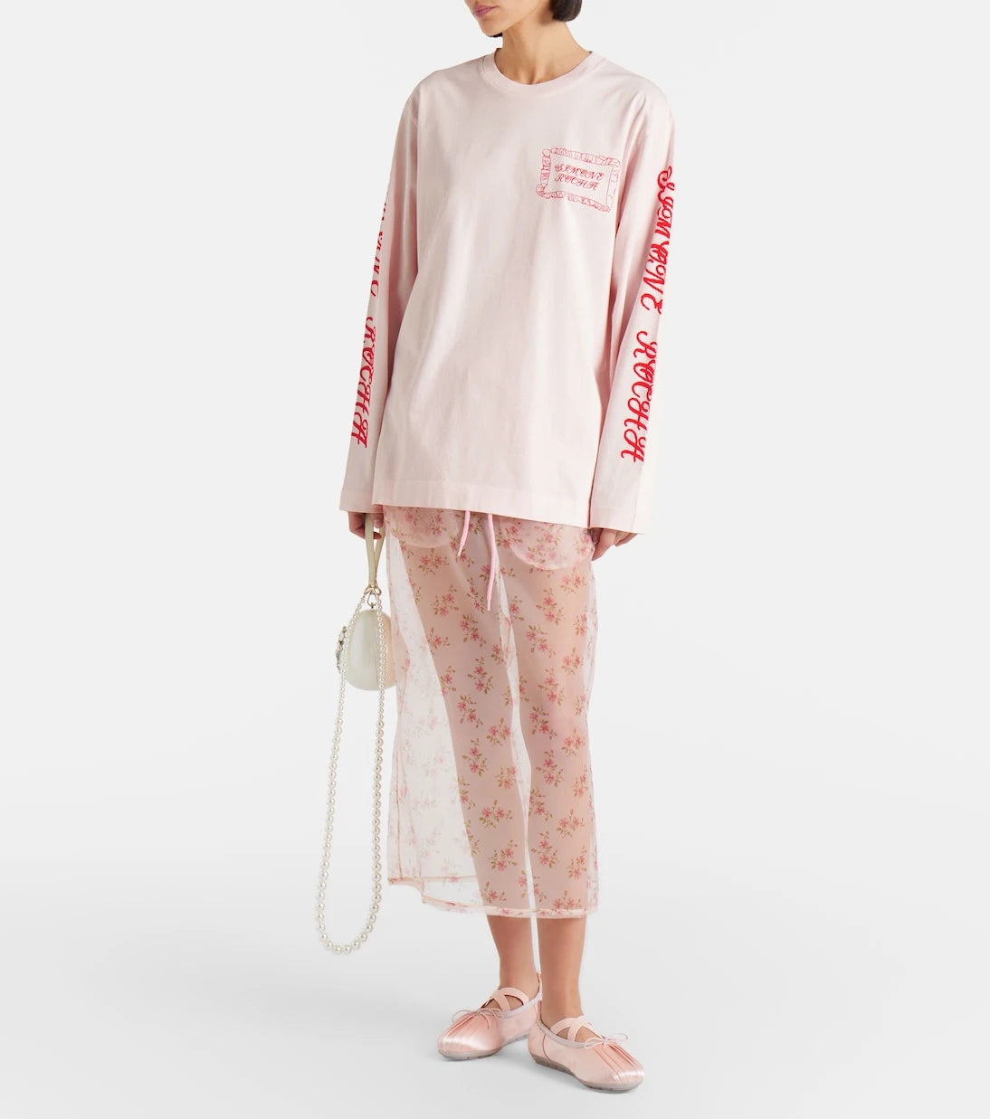Simone Rocha - Pillowcase printed cotton jersey T-shirt