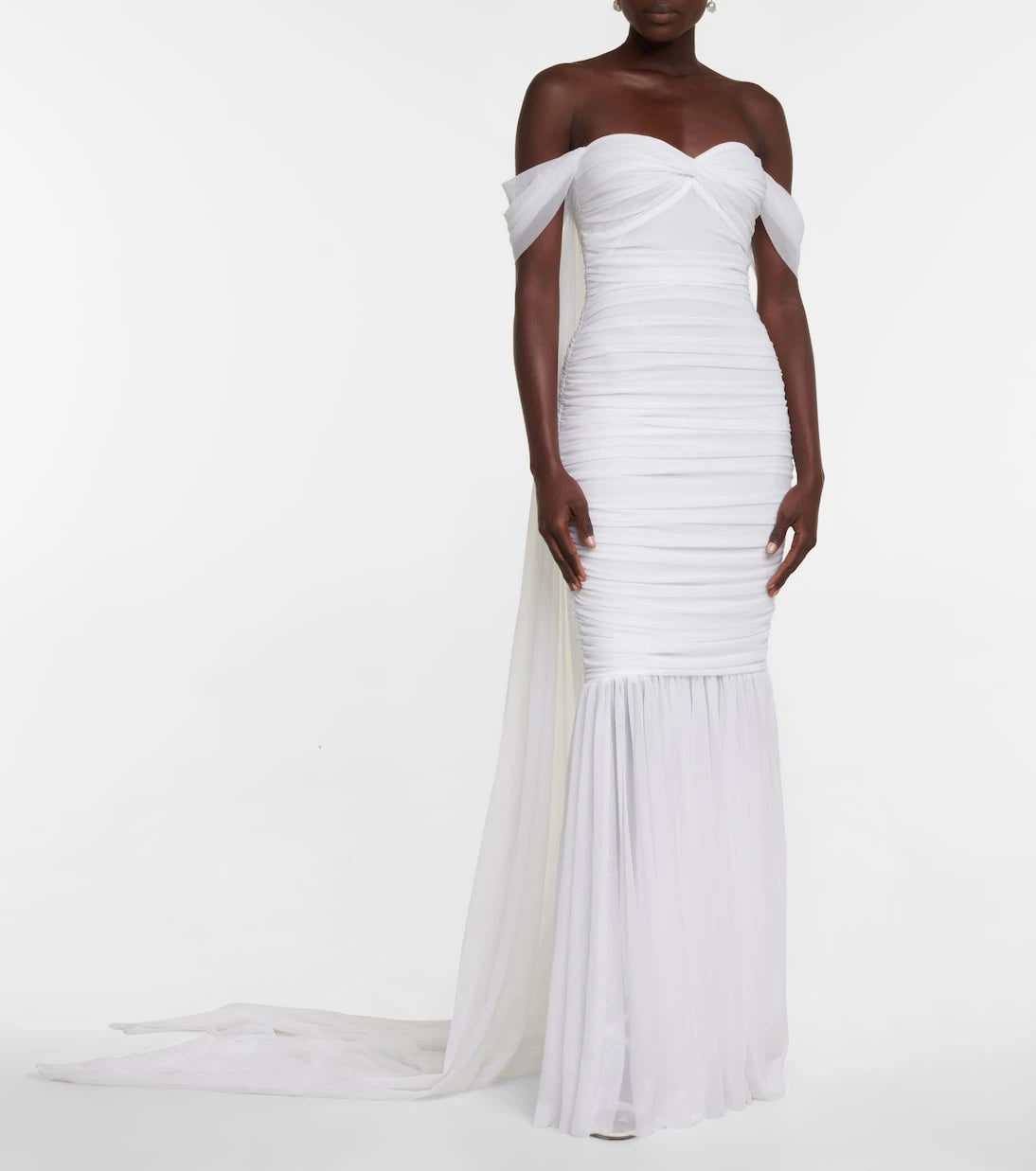 Norma Kamali - Walter off-shoulder gown