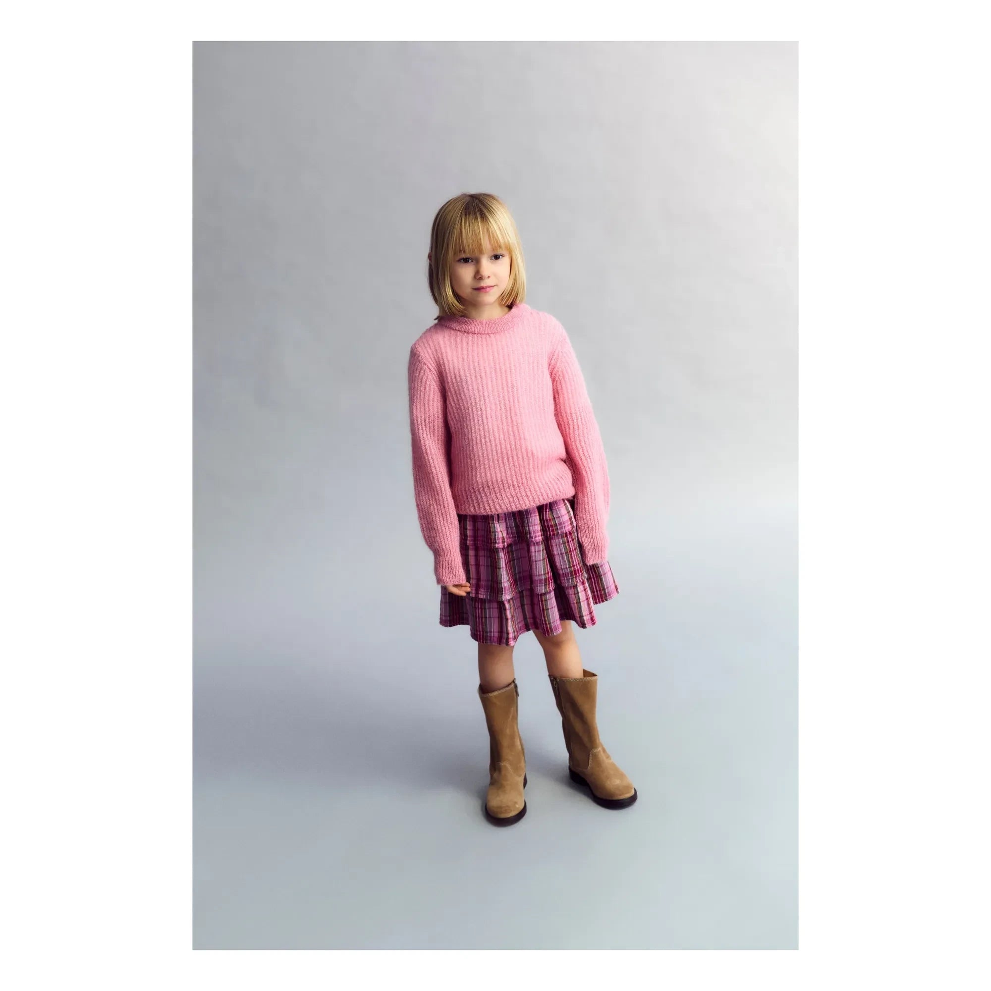 the new society - Adriana Double Gauze Cotton Skirt | Pink