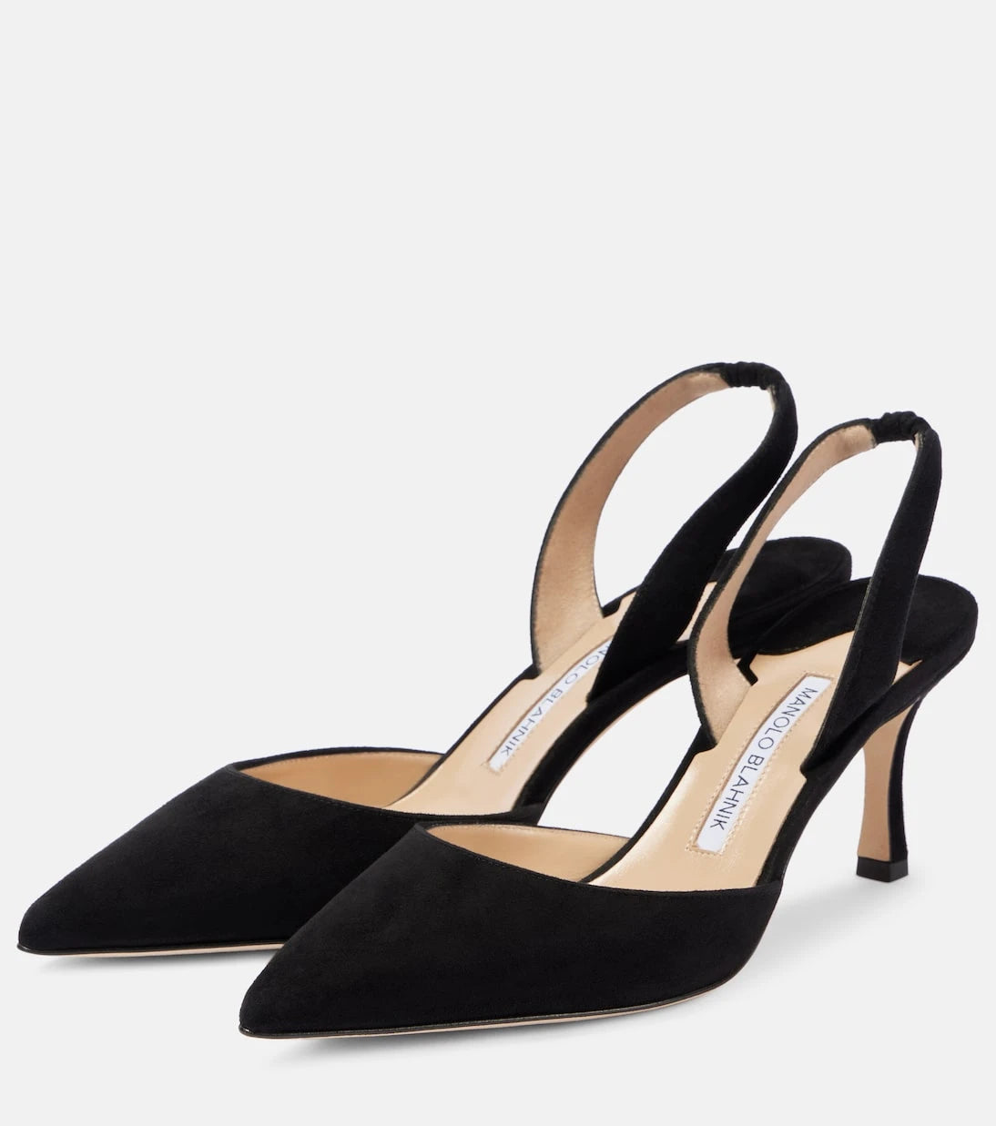 Manolo Blahnik - Carolyne 70 suede slingback pumps
