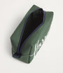 Cotton Logo Cosmetics Bag DARK GREEN