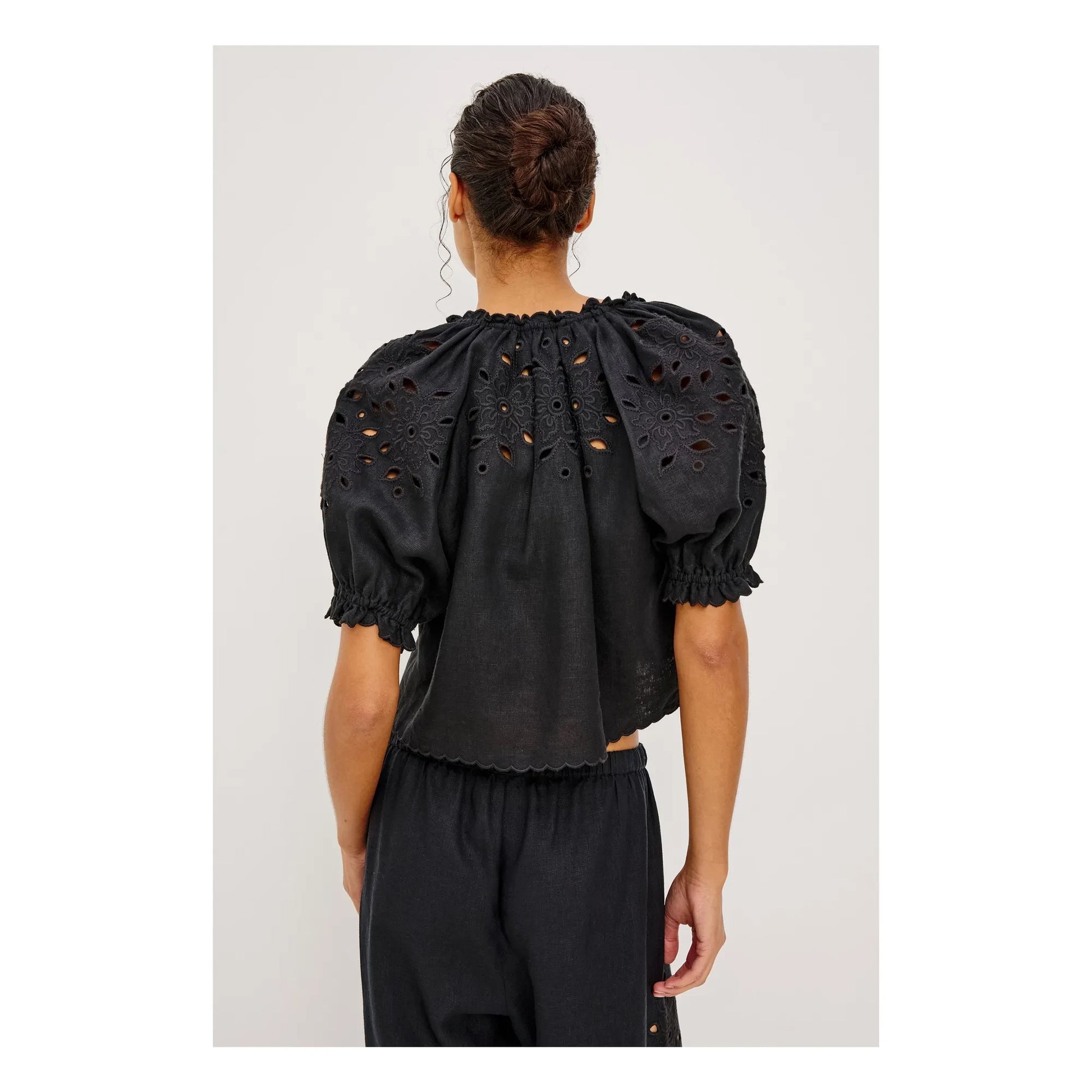 Rails - Lizbeth English Embroidery Blouse | Black