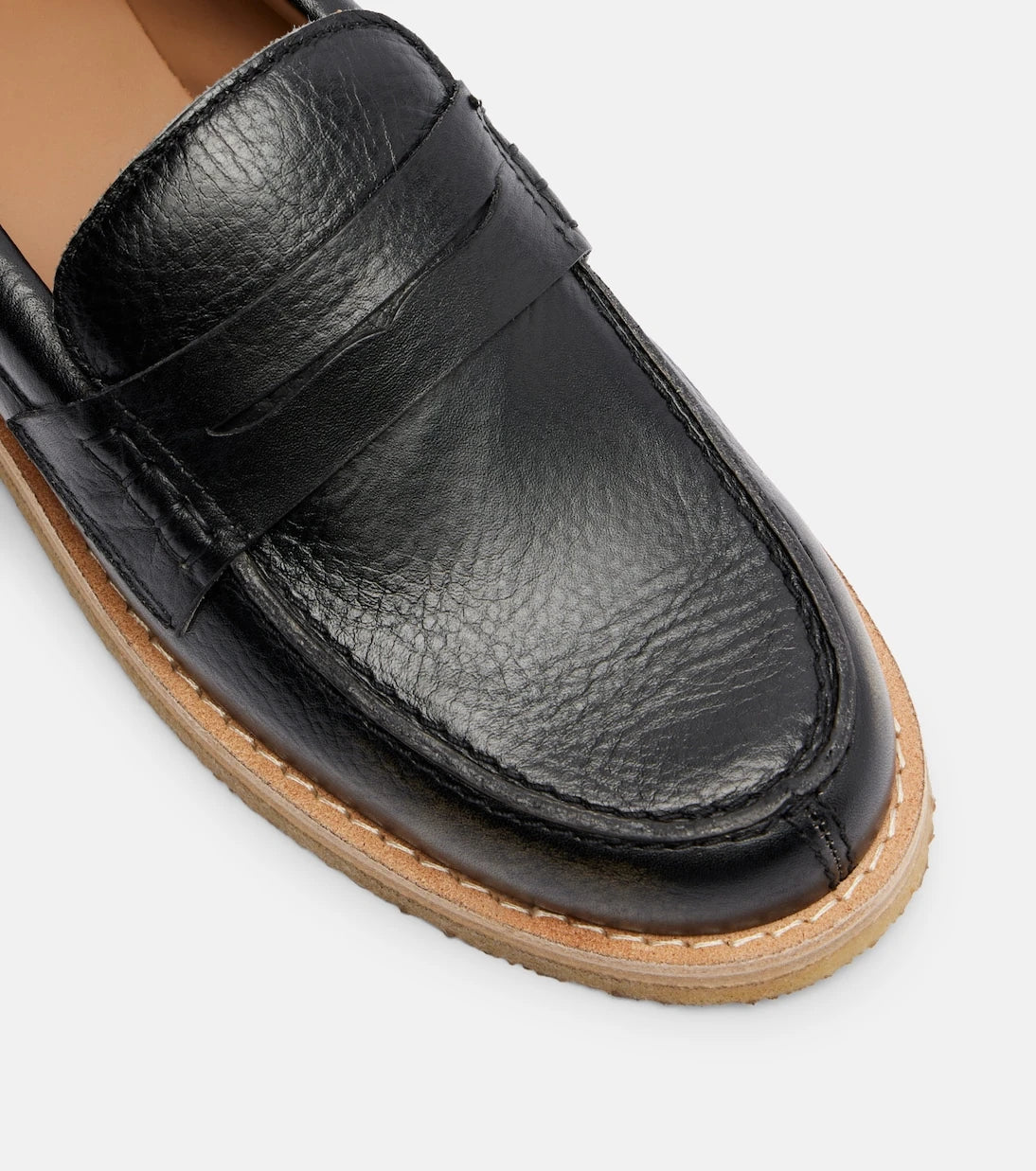 Golden Goose - Jerry distressed leather penny loafers