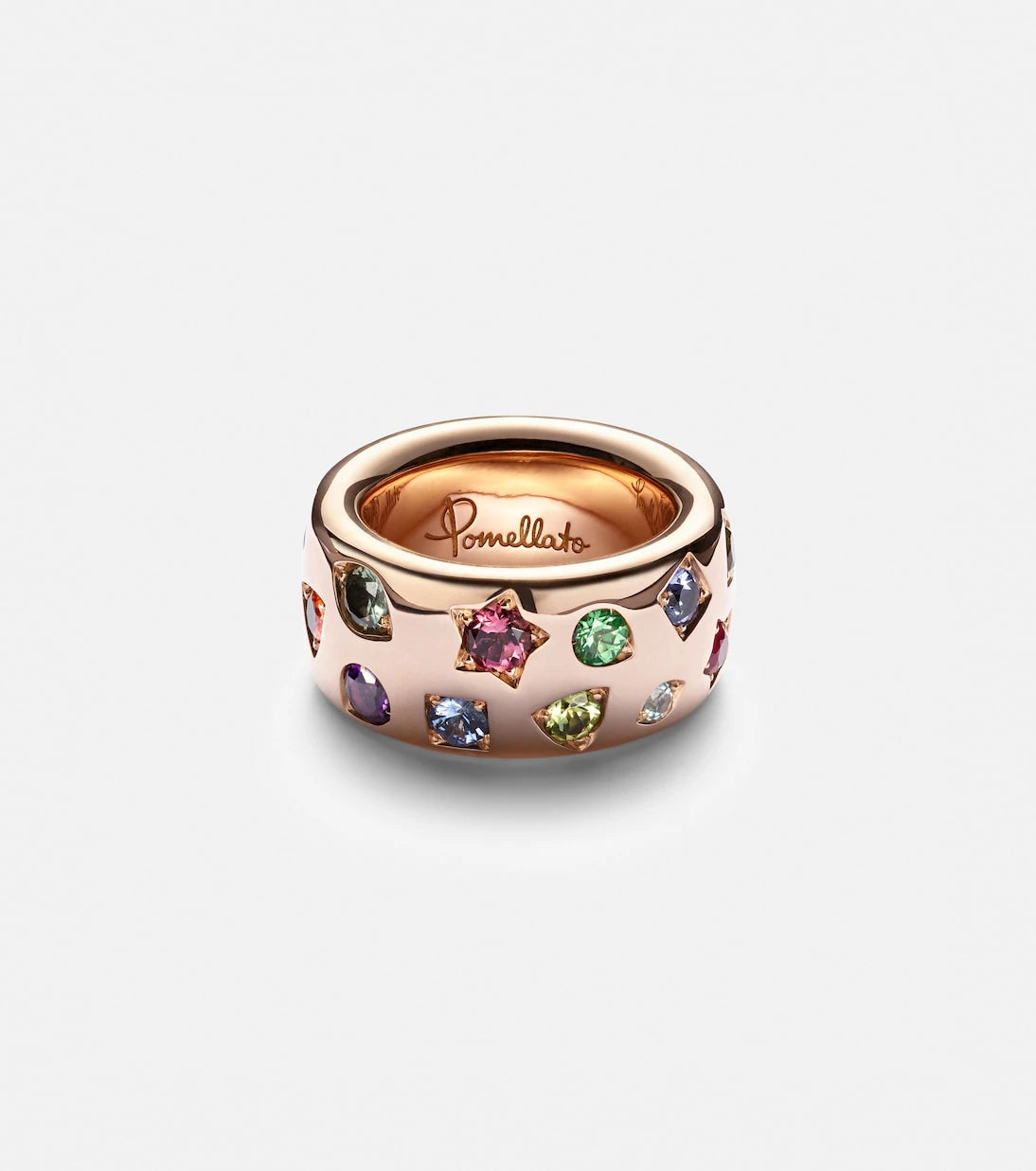 Pomellato - Iconica Large 18kt rose gold ring with gemstones