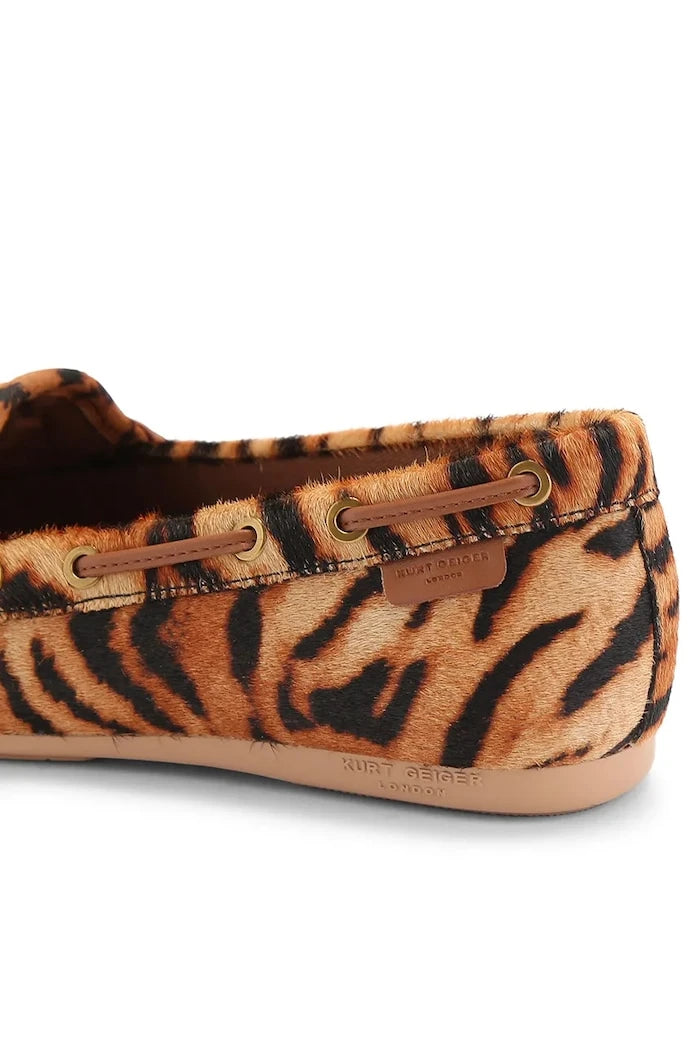 Kurt Geiger London Kadın Süet Eagle Moccasin Camel