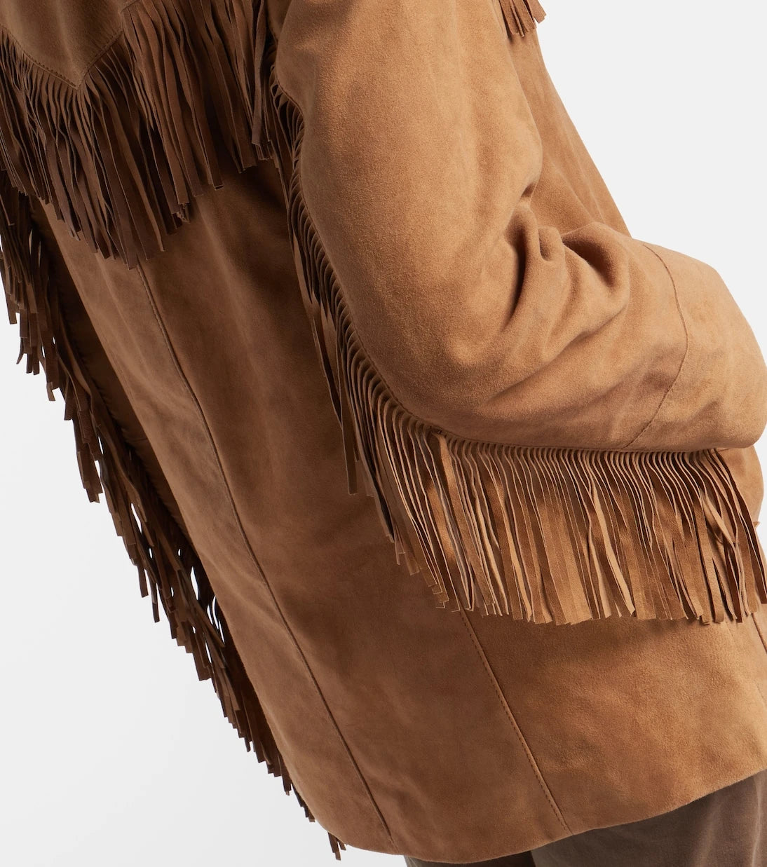 Rixo - Fringed suede jacket