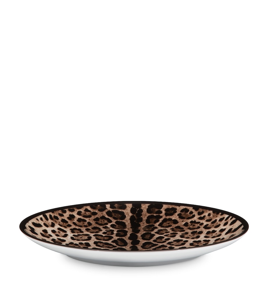 Dolce & Gabbana Casa Set of Two Leopard Print Dinner Plates (26cm)