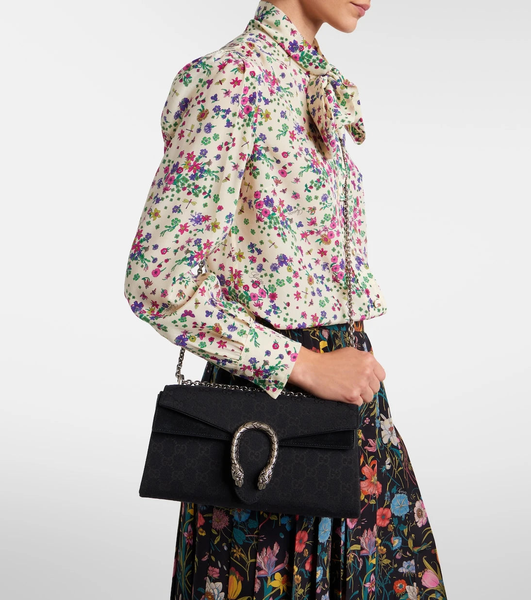 Gucci - Dionysus Small GG canvas shoulder bag