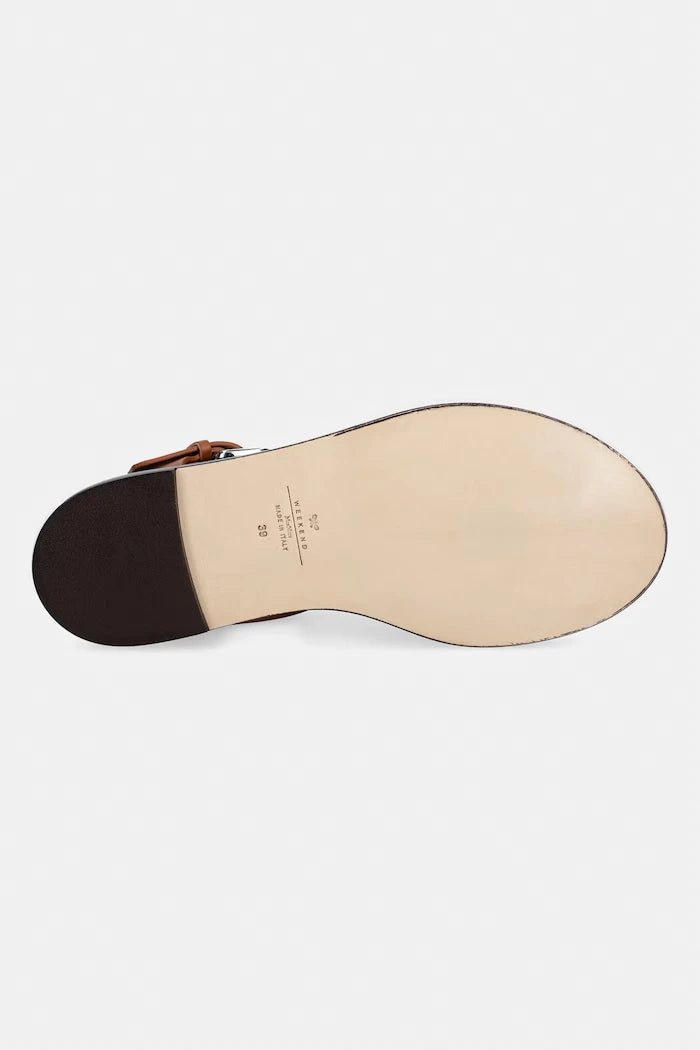 Weekend Max Mara сандали дамски от кожа Wkaarte