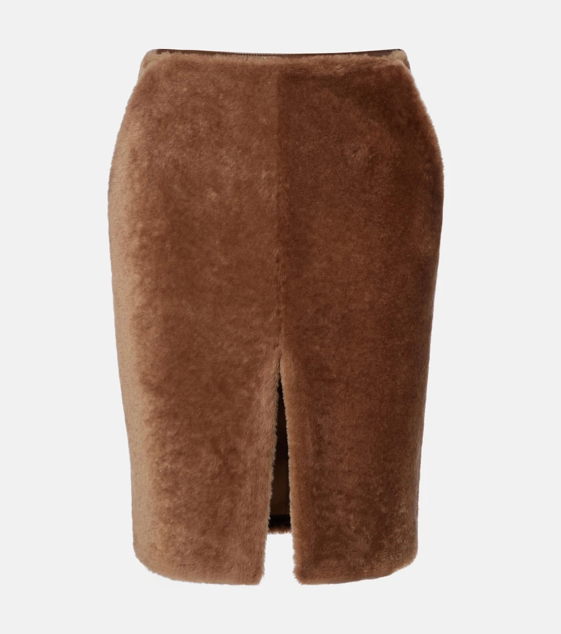 Saint Laurent - Shearling pencil skirt