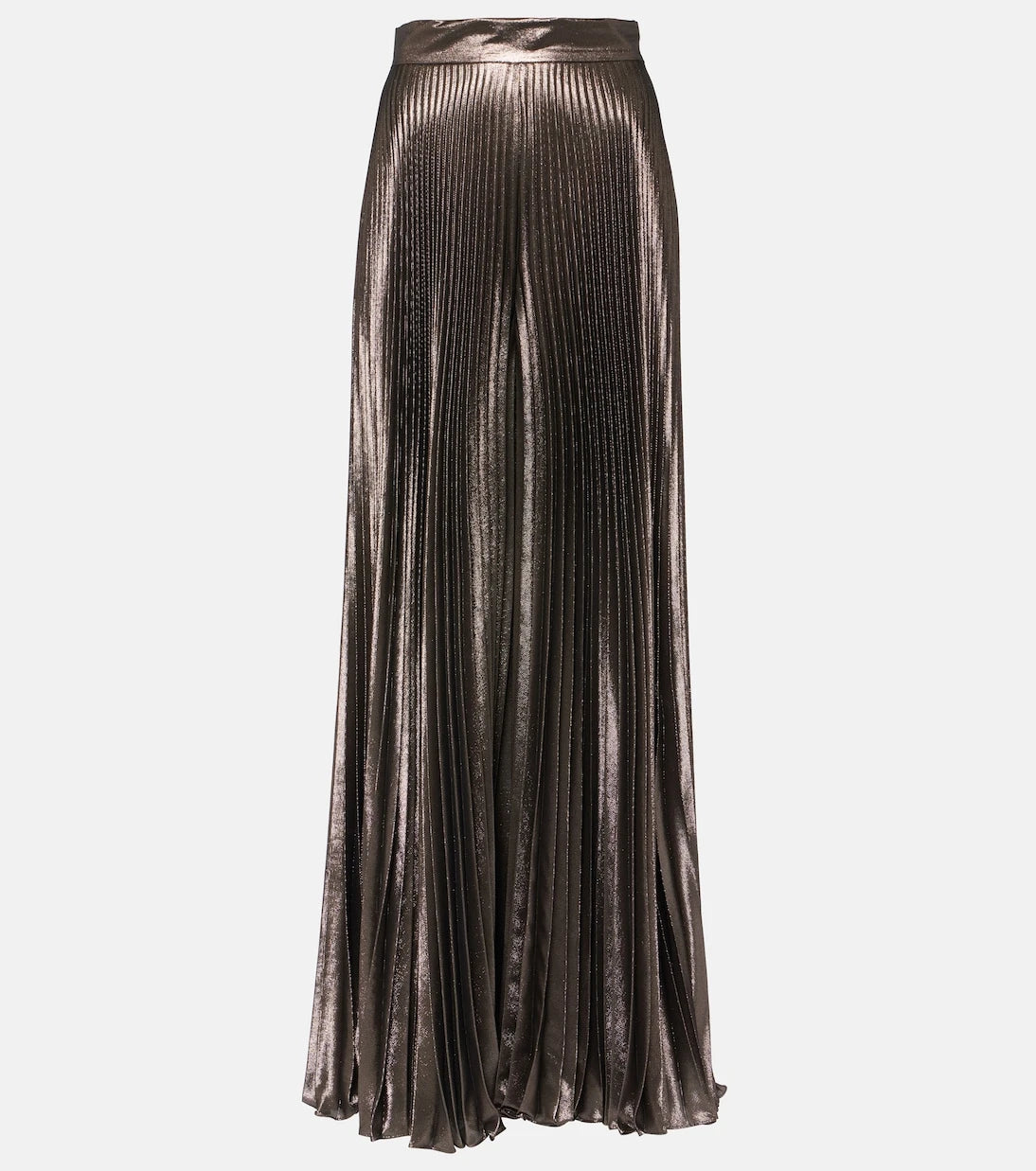 Max Mara - Elegante Panteon silk-blend lamé wide-leg pants