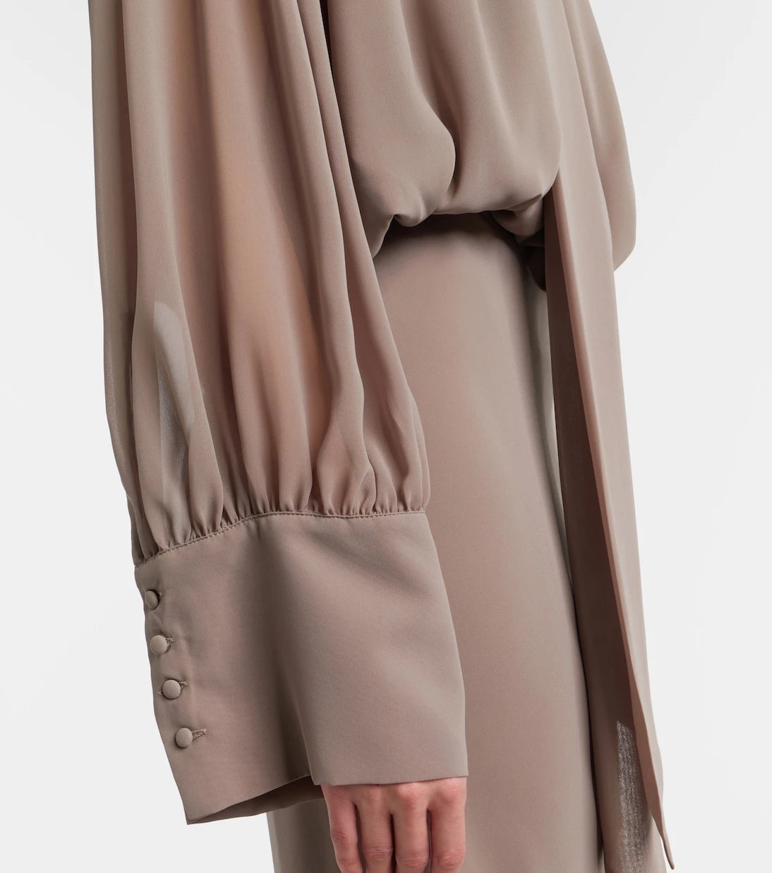 Rotate - Scarf-detail maxi dress