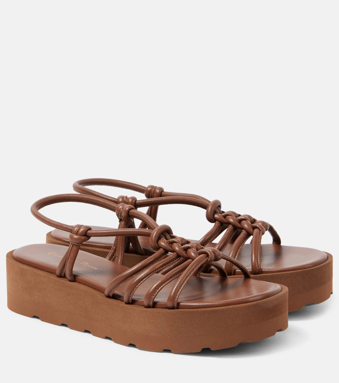 Gianvito Rossi - Hebe leather platform sandals
