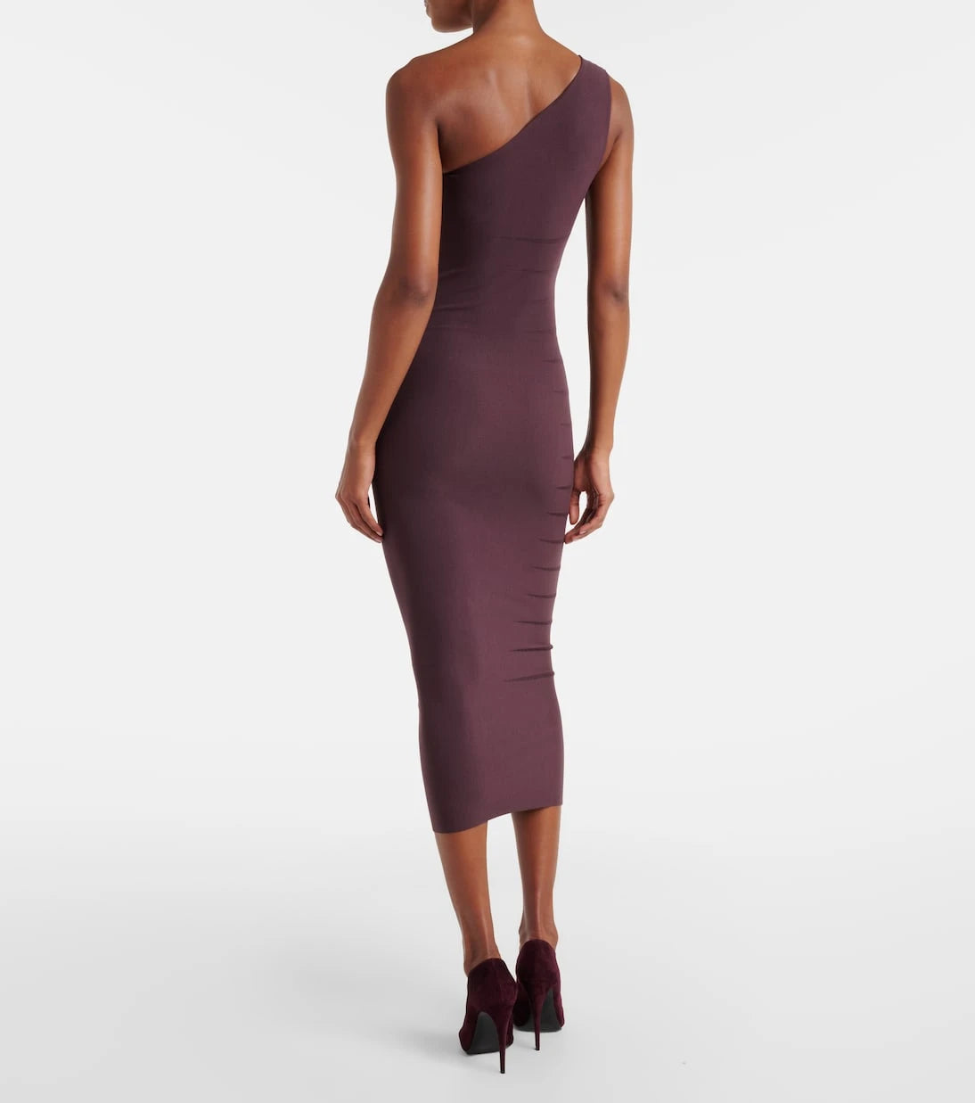 Wolford - فستان ميدي بكتف واحد "سلاش"