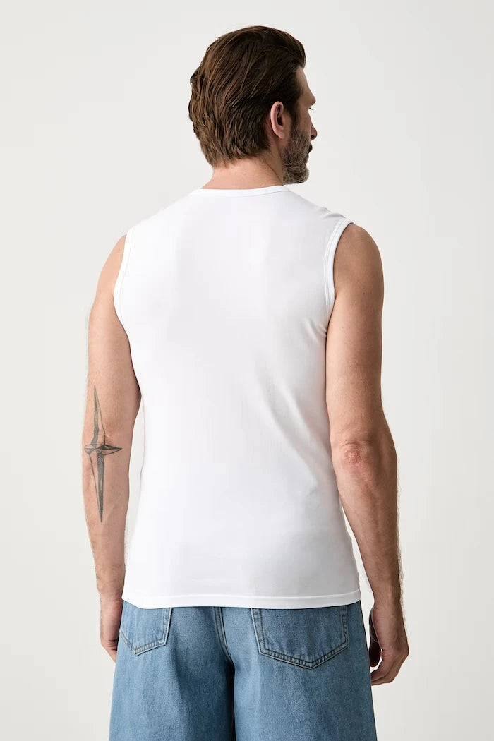 Armani Exchange pamuk ve elastan erkek atlet 2'li