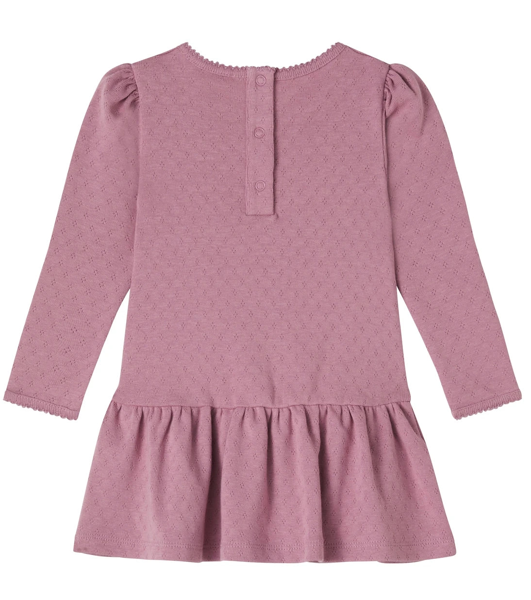 Moncler Enfant - Logo cotton pointelle dress