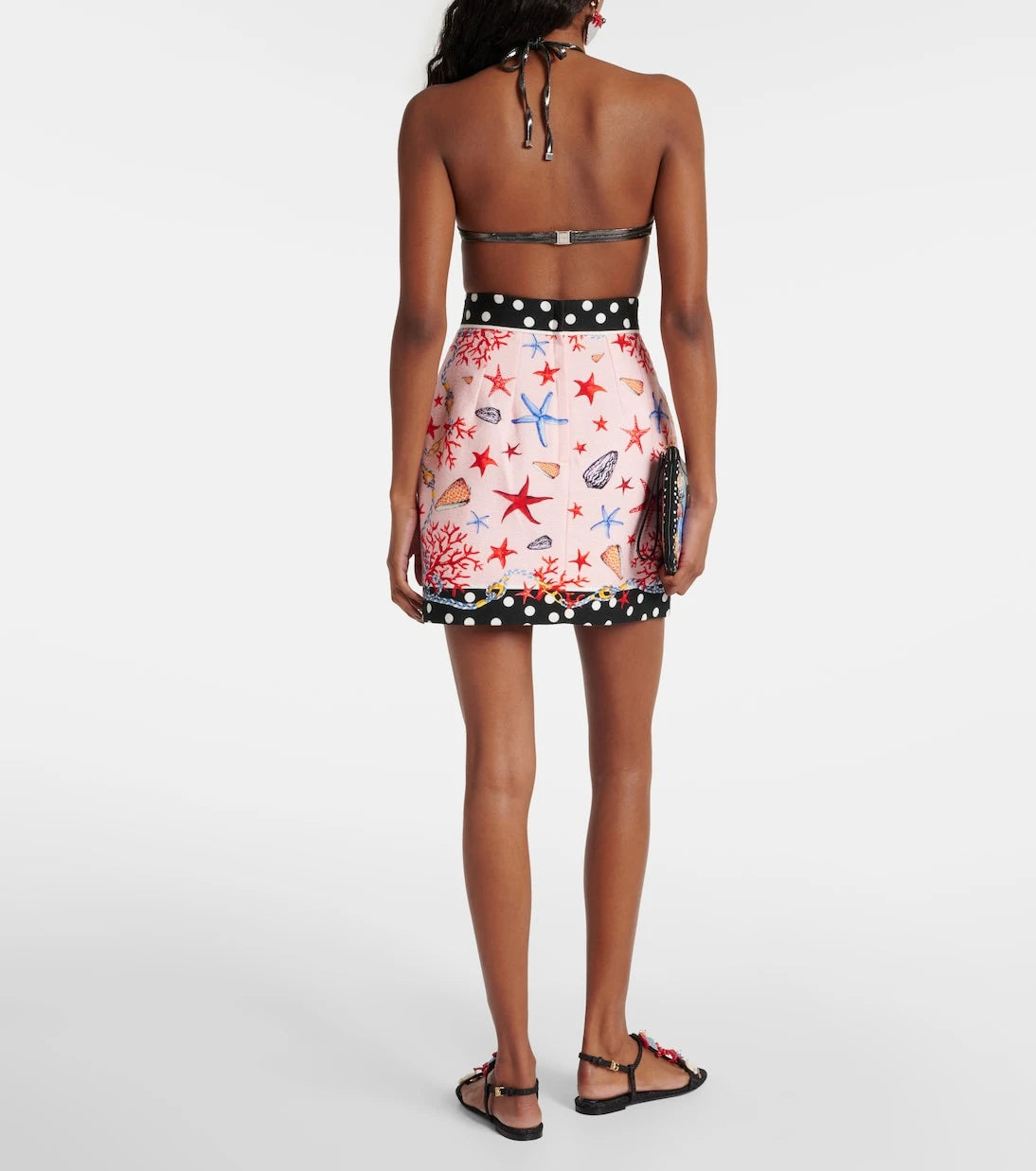 Dolce&Gabbana - Capri printed cotton miniskirt