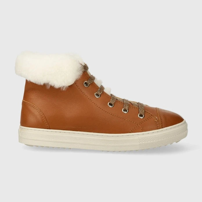 Pom D'api SWAG ZIP FUR Çocuk Deri Kışlık Botlar