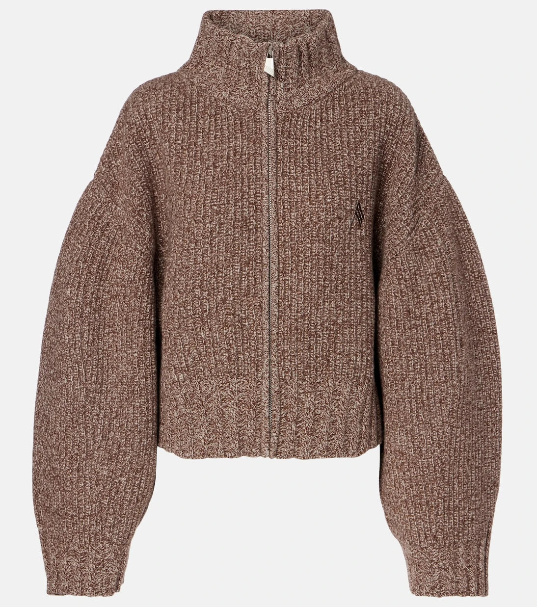The Attico - Embroidered wool and cashmere cardigan