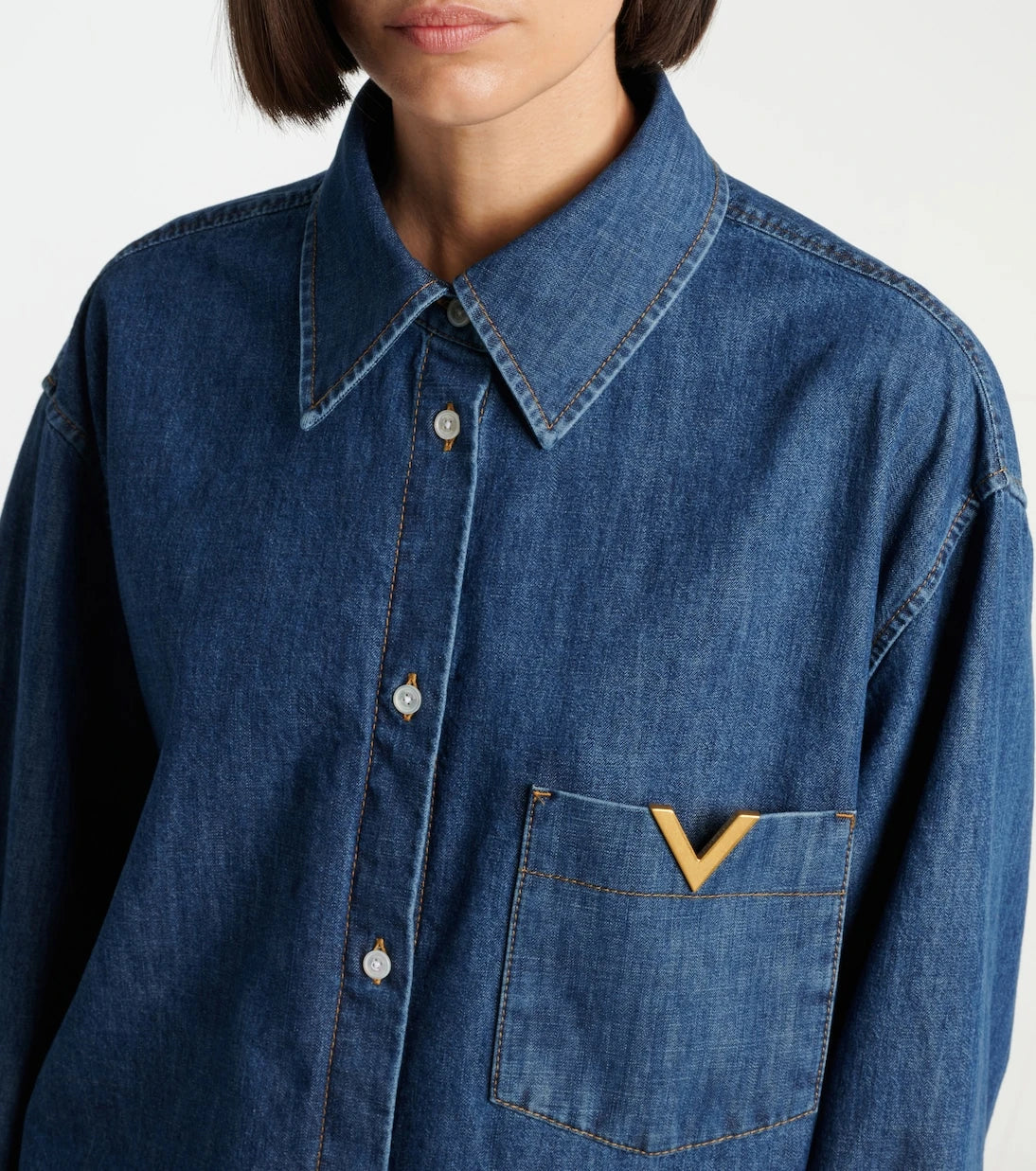 Valentino - VGold chambray shirt