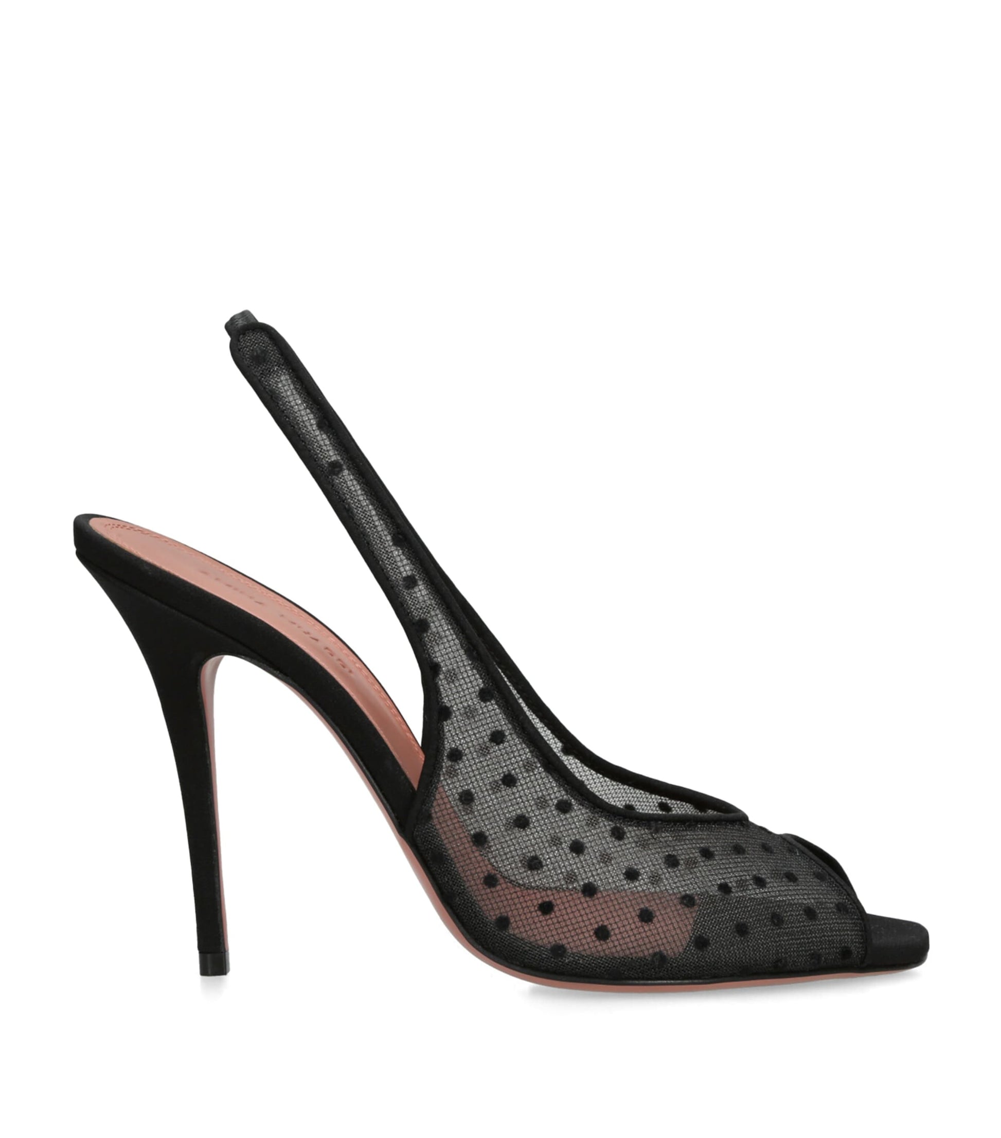 Mesh Kristina Slingback Sandals 105 BLACK