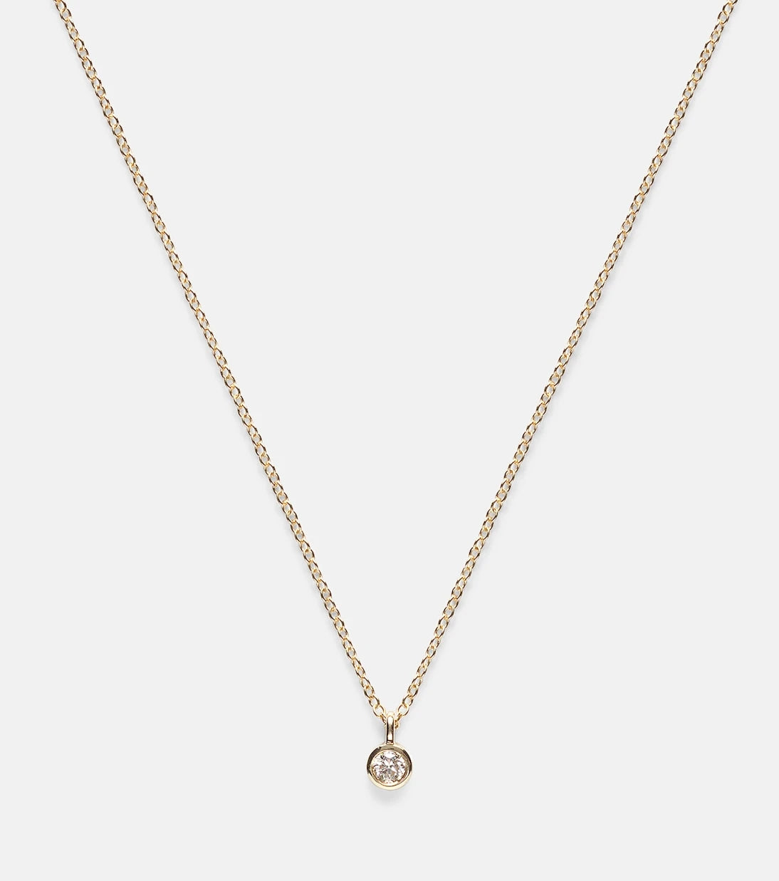 Stone and Strand - Essential 14kt gold choker with diamonds